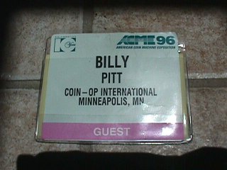 My ID tag from the show