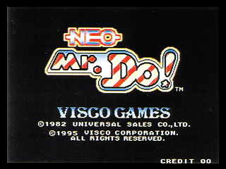 Neo Mr. Do! beta title screen