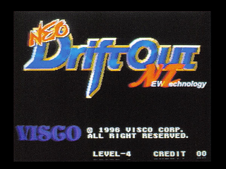 Neo Drift Out beta title screen